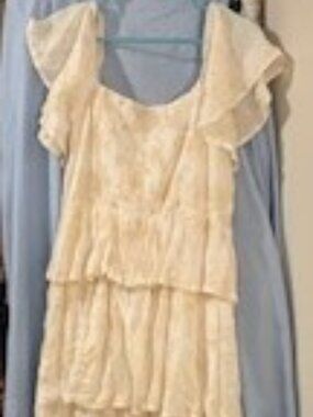 Arula Dress white and cream size 2x, new with tags.